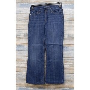 Levi's Women's 553 Boot Jeans Dark Wash Denim Size‎ 0 Boho Casual